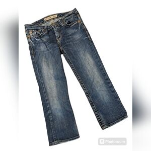 Big Star Jeans Maddie Mid Rise Fit Blue Kids Girls Size 24 - 26"W 21"L‎